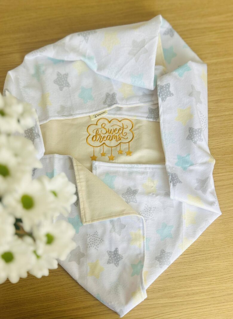 Sedziņa bērniem “Maigā kokvilna ar izšuvumu”