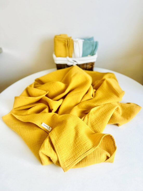 Muslīna sedziņa “Sinepju siltums”