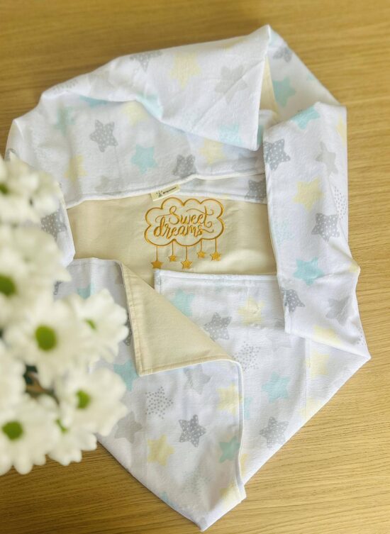 Sedziņa bērniem “Maigā kokvilna ar izšuvumu”