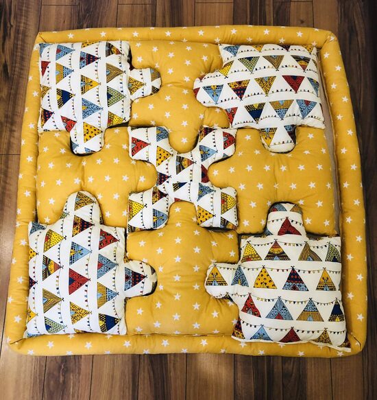 Daudzfunkcionālais bērnu matracis "Puzzle laiks"