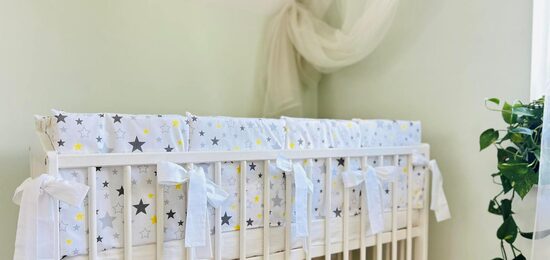 Prakstiskās apmalītes gultiņai “Zvaigžņotais miedziņš”  